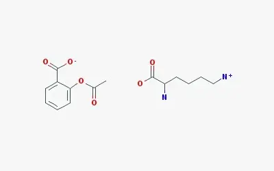 Fórmula Estrutural - Acetilsalicilato de lisina