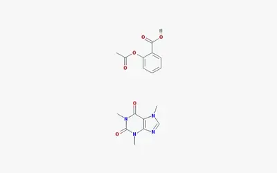 Fórmula Estrutural - Ácido acetilsalicílico + Cafeína