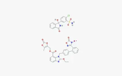 Fórmula Estrutural - Azilsartan medoxomilo + Clorotalidona