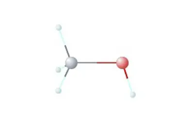 Fórmula Estrutural - Metanol (álcool metílico)