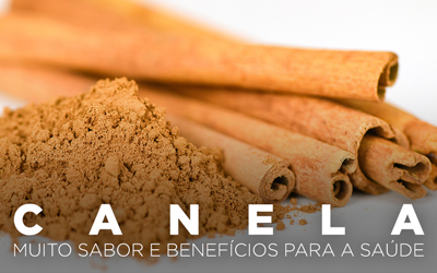 CANELA: MUITO SABOR E BENEFÍCIOS PARA A SAÚDE