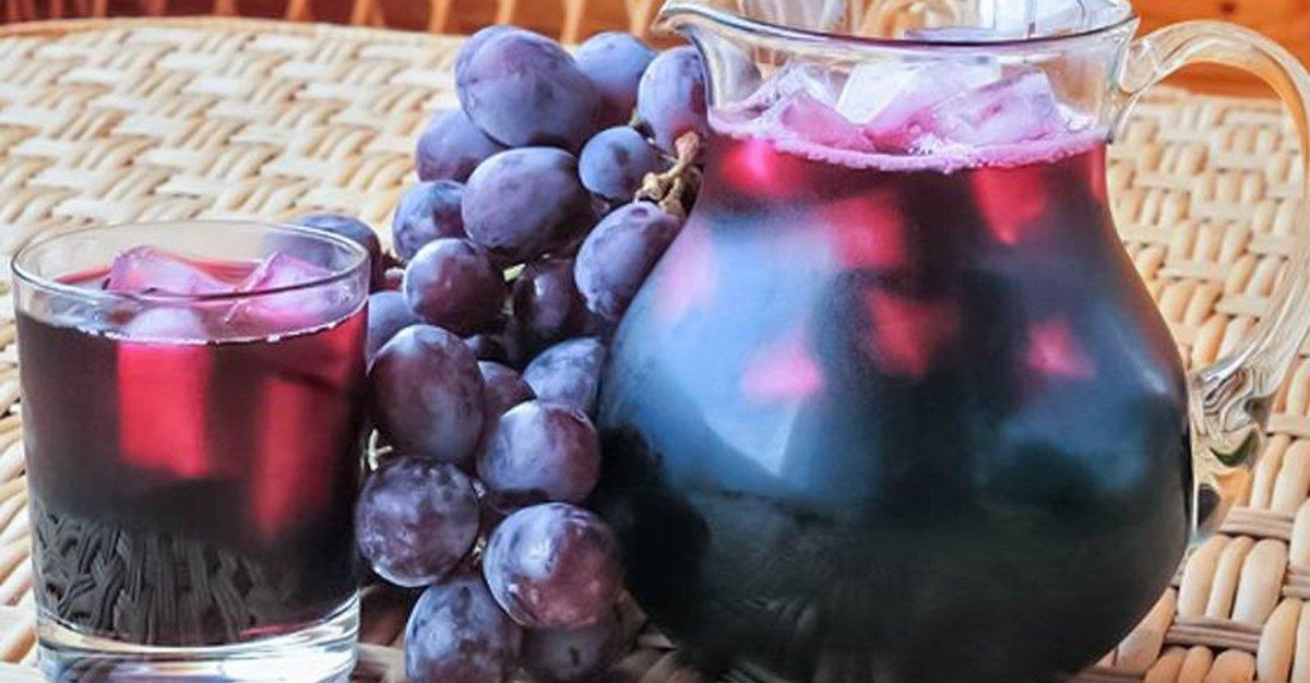 Sumo de uva enriquecido com resveratrol mais benéfico para a saúde