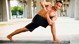 Homem - postura-yoga