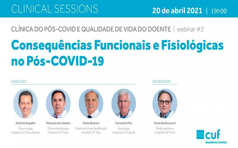 Clinical Sessions: Webinar 3 - Consequências Funcionais e Fisiológicas no Pós-COVID-19