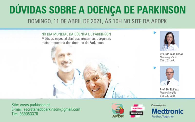 Conferência Online: Dúvidas sobre a doença de Parkinson Conferência Online: Dúvidas sobre a doença de Parkinson