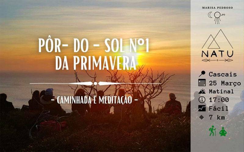 Pôr-do-Sol Nº1 da Primavera - Caminhada e Meditação