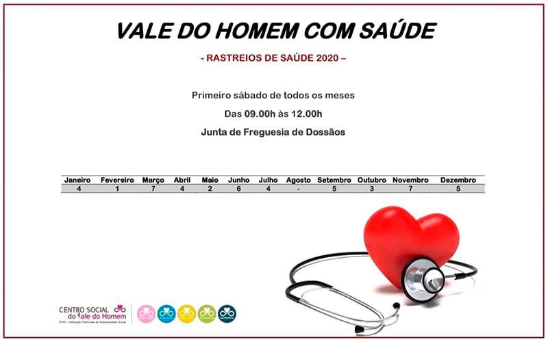 Rastreios de Saúde 2020, J. Freguesia Dossãos Rastreios de Saúde 2020, J. Freguesia Dossãos