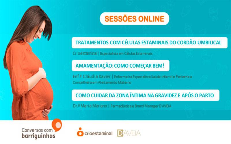 Sessão Online: Amamentação - Como começar bem! Sessão Online: Amamentação - Como começar bem!