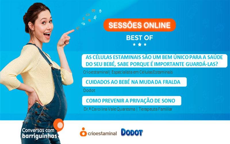 Sessão Online: Cuidados ao bebé na muda da fralda Sessão Online: Cuidados ao bebé na muda da fralda