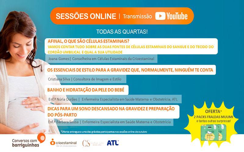 Sessão Online Dicas para um sono descansado na gravidez e preparação do pós-parto