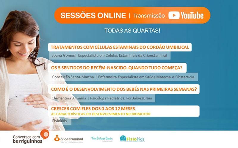Sessão Online Os 5 sentidos do recem-nascido. Quando tudo começa?