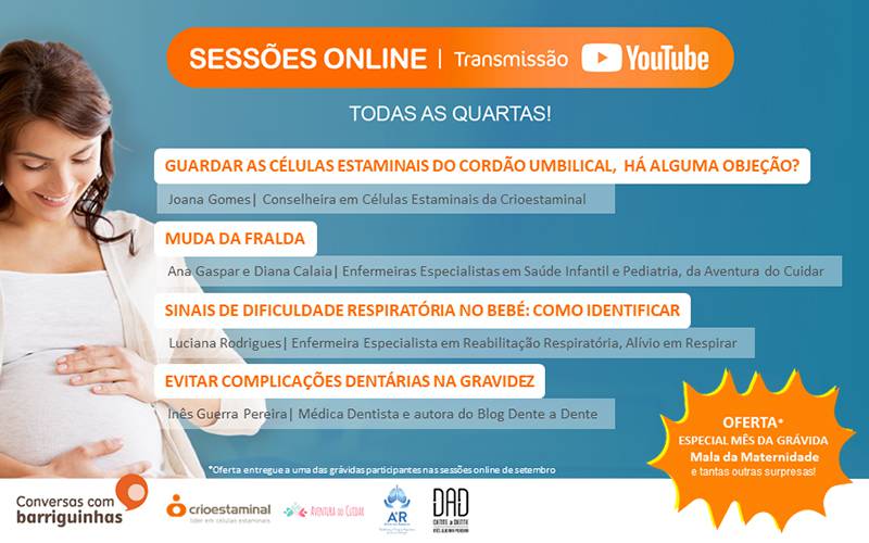 Sessão Online Sinais de dificuldade respiratória no bebé: como identificar Sessão Online Sinais de dificuldade respiratória no bebé: como identificar