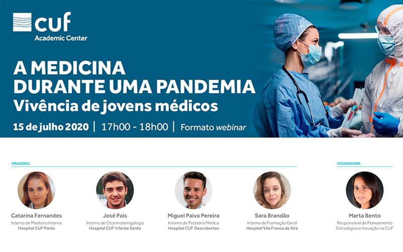 WEBINAR: A MEDICINA DURANTE UMA PANDEMIA - VIVÊNCIA DE JOVENS MÉDICOS