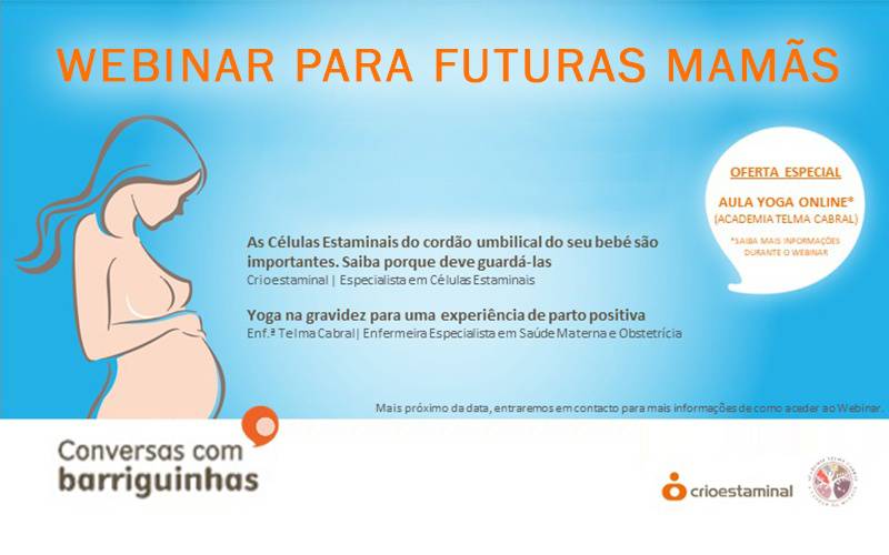 Webinar Academia Telma Cabral: Yoga na gravidez para uma experiência de parto positiva Webinar Academia Telma Cabral: Yoga na gravidez para uma experiência de parto positiva