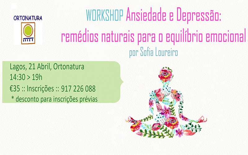 WORKSHOP Ansiedade e Depressão WORKSHOP Ansiedade e Depressão