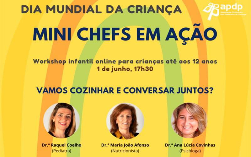 WORKSHOP INFANTIL ONLINE: MINI CHEFS EM AÇÃO
