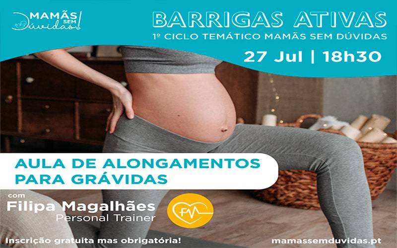 Workshop Online: Barrigas Ativas – Aula de Alongamentos Workshop Online: Barrigas Ativas – Aula de Alongamentos