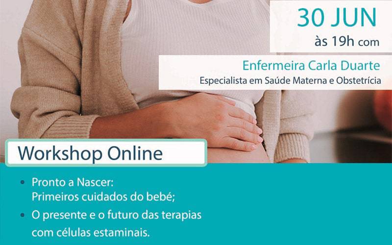 Workshop Online: Pronto a Nascer: Primeiros cuidados do bebé