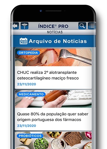 Notícias da Saúde - Mantenha-se actualizado directamente no ÍNDICE® PRO App