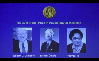 Nobel da Medicina 2015 atribuído a investigadores da Irlanda, Japão e China