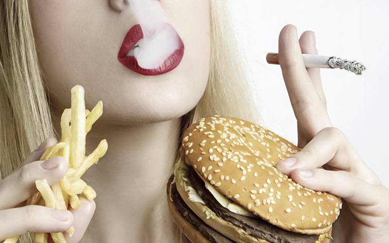 Fumadores têm dietas alimentares piores do que não fumadores