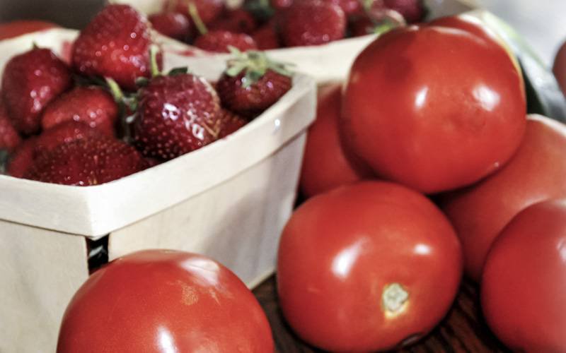 Alergia a morangos e tomates pode depender da variedade do fruto