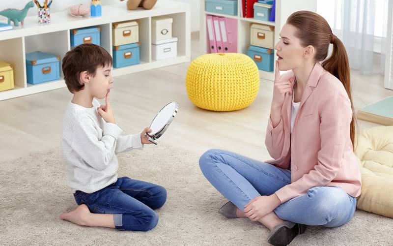 Terapia da fala para crianças com resultados muito positivos