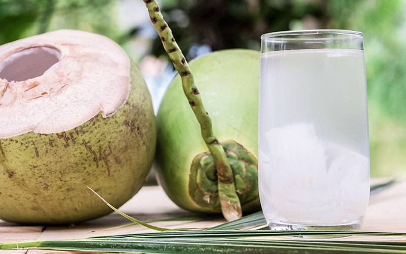 Água de coco pode prevenir cãibras