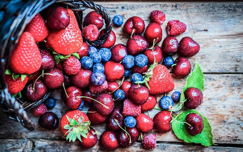 Frutos vermelhos diminuem risco de diabetes